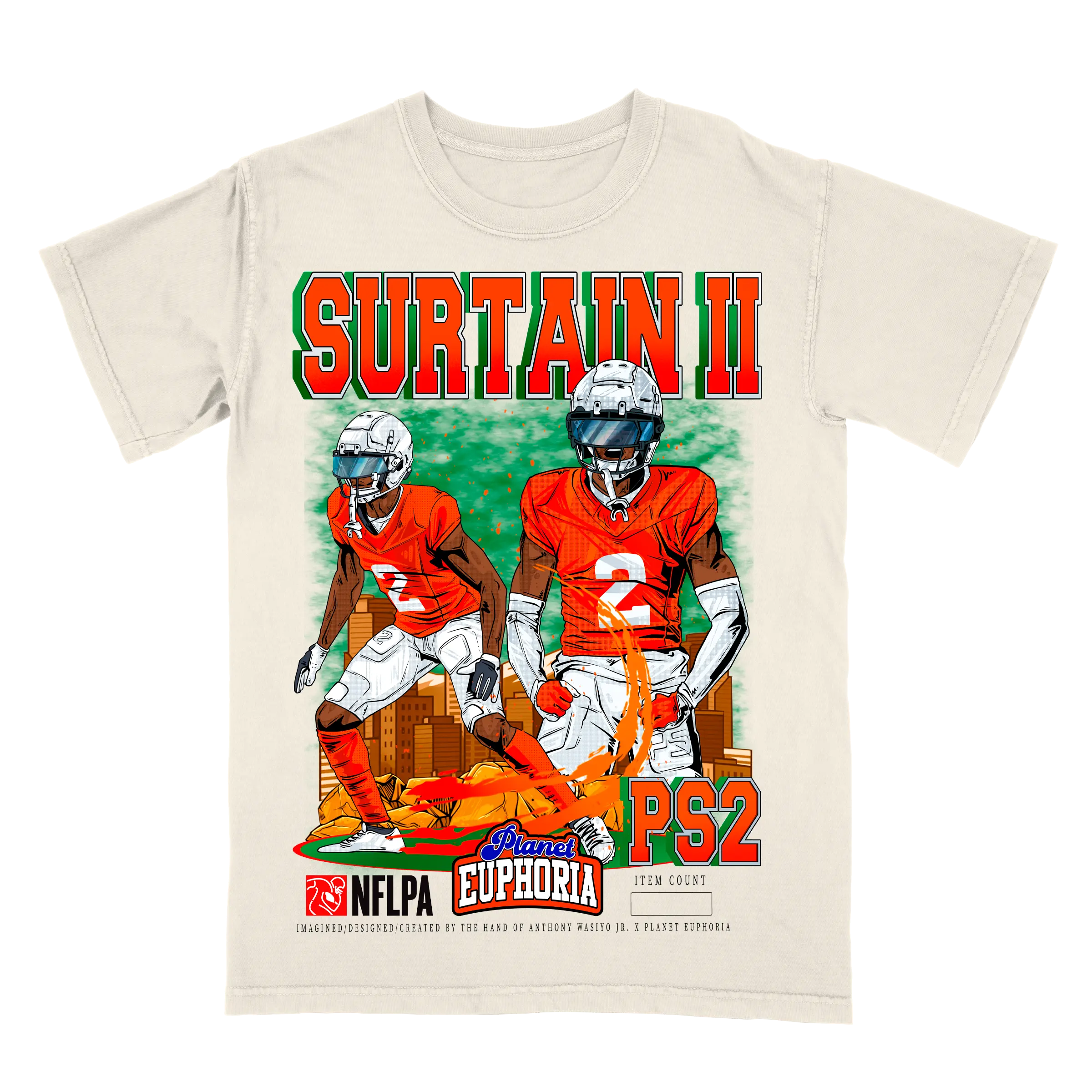 Patrick Surtain II V2 Limited Edition NFL Player Graphic T-Shirt