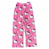 SANRIO Hello Kitty Comfy Pajama Pants - Size Need Two More - Cute Cozy Y2K Style - TikTok Approved Loungewear for Women - Perfect for Couples - Nightwear - Womenswear