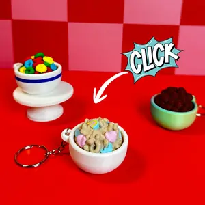 Cereal Bowl | Keyboard Fidget | Click Fidget | 3D Printed Clicker