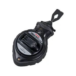 TAJIMA Chalk Line - Chalk-Rite Jam Free Chalk Box with Extra Bold 1mm Snap Line & Five Gear Quick Retrieval - CR301JF