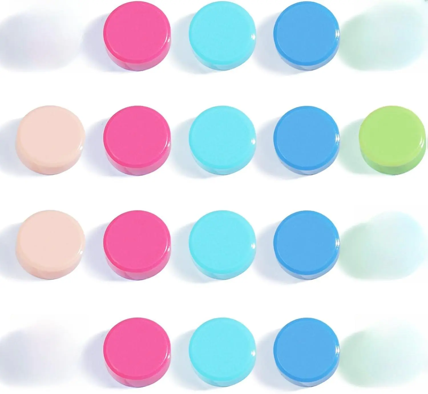 Fridge Magnets, 20 Pack Strong Refrigerator Magnets - Heavy Duty Small Round Magnets for Whiteboard Office Home, Cute Mini Magnet  for Locker Classroom Organization