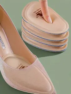 1 Pair Women's Half-Size Shoe Inserts, Anti-Slip Breathable Sweat-Absorbing Foot Pads