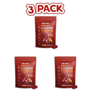 Cayenne Pepper Softgels – Supports Heart Health, Blood Pressure & Healthy Circulation Contains a variety of plant ingredients 12-in-1