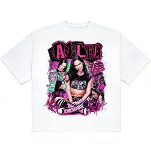 🎤🤼‍♀️[Graphic Tee]"AJ LEE Crazy Tour T-Shirt – WWE Retro Music Tour Graphic Tee, Casual Loose Short Sleeve Shirt, Vintage Concert Style, Wrestling Fan Apparel, Streetwear Casual Tee for Men & Women, Perfect for Everyday Wear & Events"