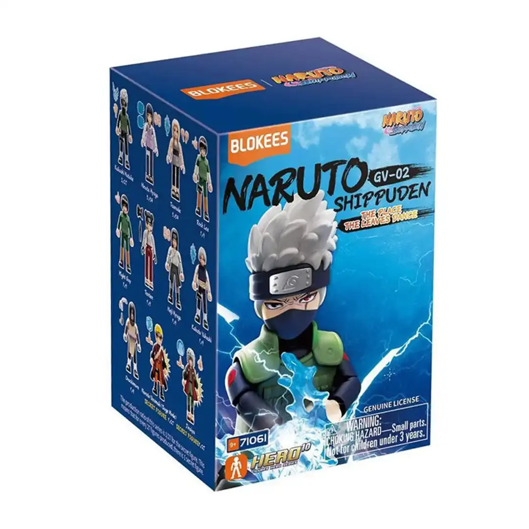 Blokees Naruto Shippuden Galaxy Version 02 The Place The Leaves Dance Blind Box, Stylized Art Naruto Saga Collectible Anime Figure, Single Figure with Fun Unboxing Experience Blind Pack