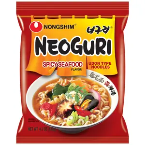 Nongshim Neoguri Spicy Seafood with Udon-Style Noodle, 4.2 Ounce (Pack of 10)