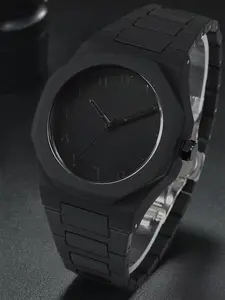 Men's Casual Round Dial Plain Analog Quartz Watch, Fashionable Watch for Party, Daily Clothing Decor, Trendy All-match & Exquisite Watch for Birthday Gift with Box