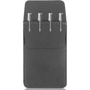 Pocket Protector, PU Leather Pocket Organizer, Pocket Protector for Men Shirt for School Office Hospital Supplies