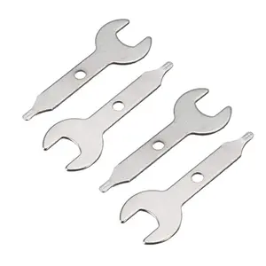 3/8 Inch Open End Wrench 9.5 mm Nut Spanner Stainless Steel Collet Wrench Key Compatible with Rotary Tool Engraving Machine 4 Pac