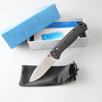 Black-handled silver blade