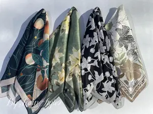 100% Silk Scarf, Pure Silk Neck Scarf, Silk Bandanna, Silk Neckerchief, Silk Hair Scarf, Personalized Scarf Gift.