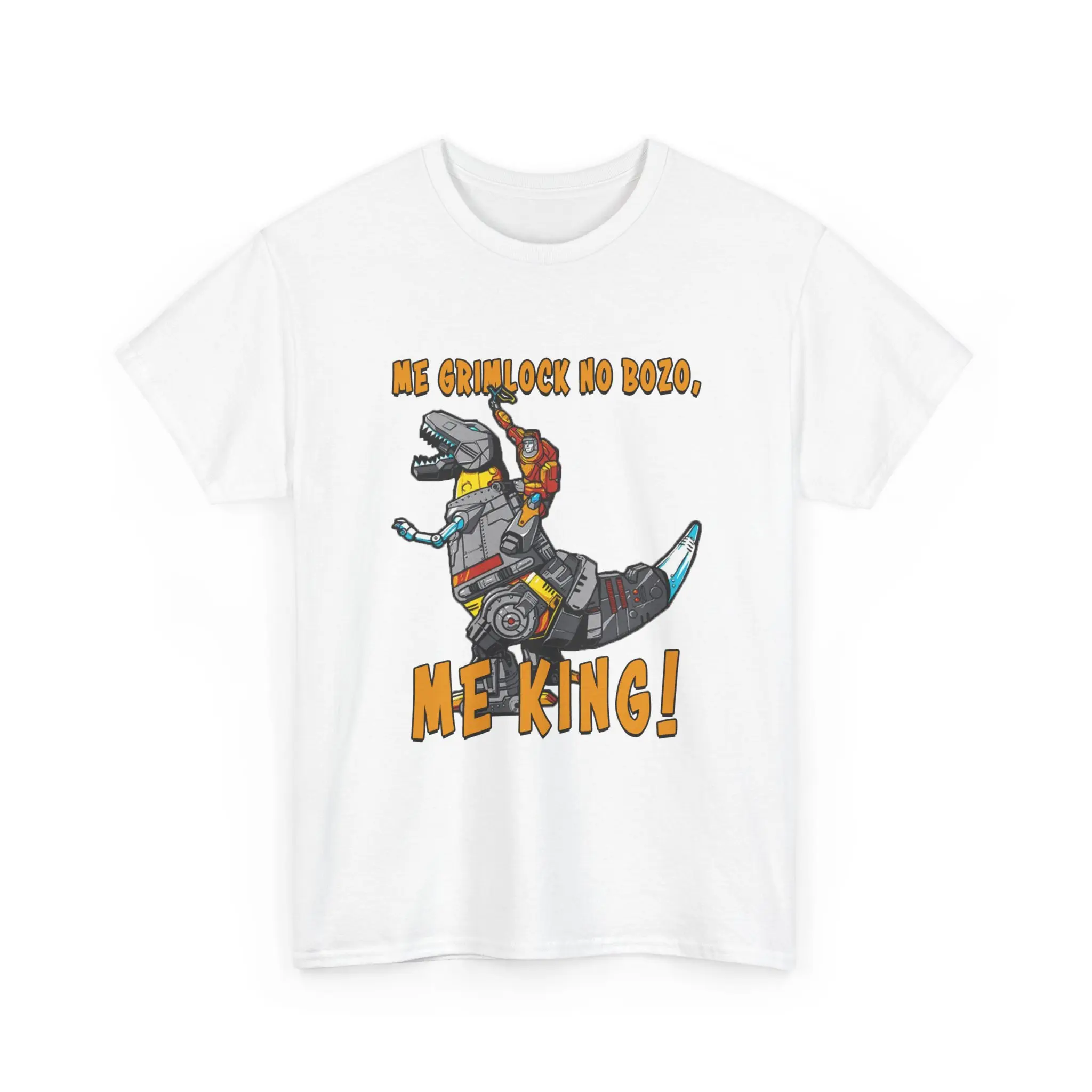 Graphic Tee, Transformers Grimlock Shirt, Retro Vintage Tshirt, 80s Cartoon Fan Gift, Dinosaur, Autobots, Robot Costume, Geek Clothing Casual Classic