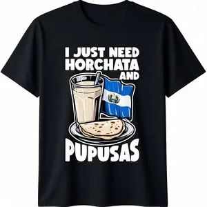 Horchata Pupusas El Salvador Inspired T-Shirt Design