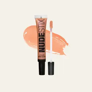 Nudestix Lip Glace - Lip Plumper Gloss Makeup, Silky Hydrating Tinted Lip Gloss with Volumizing Peptides for Plumping Effect, Vegan Cruelty-Free Formula