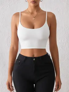 Women's Sleeveless Crop Top, Fitted, Comfortable & Stylish Design, Perfect for Casual Wear, Ideal for Layering, Versatile Fashion Piece