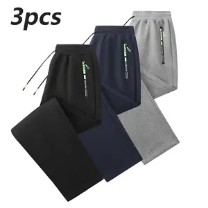 Men's Winter Trousers - Warm casual long pants with an adjustable drawstring waistband, regular fit suitable for outdoor activities and cold weather, winter casual wear | Zipper detail pants Sweatpants Clothes