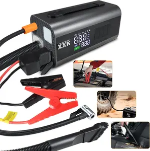 XXK 10-in-1 Car Jump Starter (2000A) & 160PSI Tire Inflator, 1.81kg Portable Air Compressor, 15000Pa Cordless Car Vacuum & Blower, Auto Essentials
