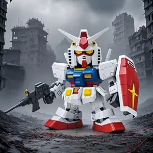 GUNDAM 3D Assembly Model for Handcraft Gifts Home Decoration Creative Plastic Model toy DIY Accessories for Adults Child