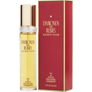 Elizabeth Taylor Diamonds & Rubies Eau de Toilette (Edt) for Women, Musk Base Fragrance with Jasmine Heart and Rose Almond Notes, Wear Confidently