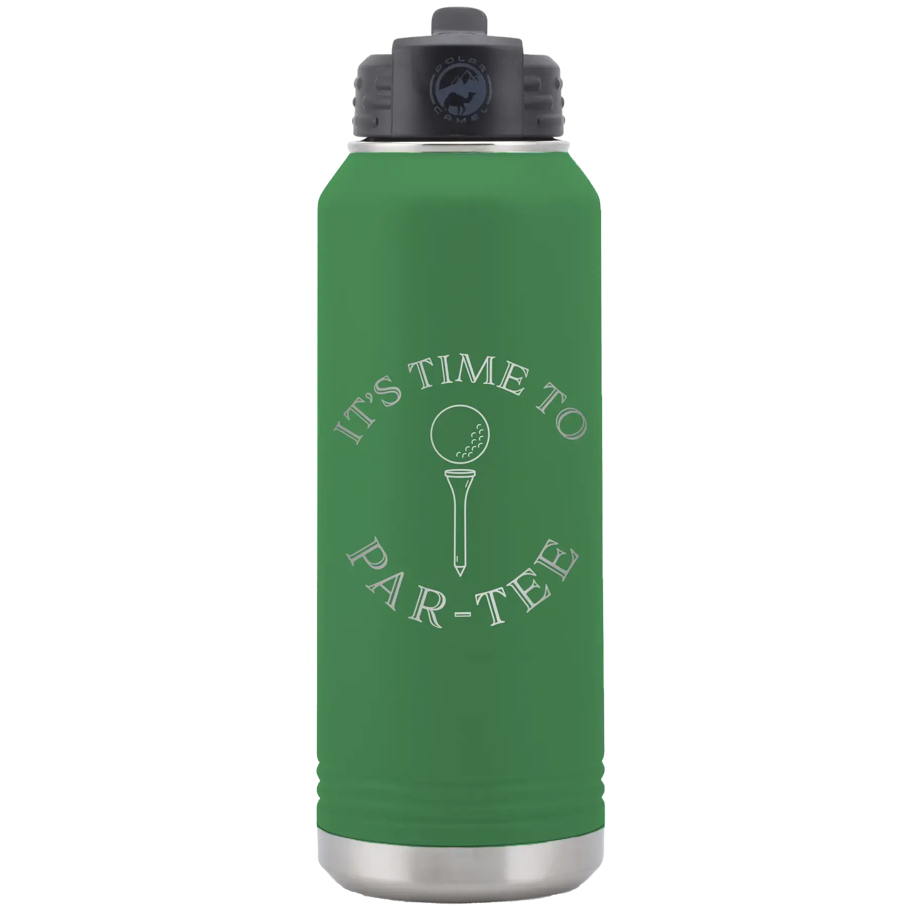 Personalized Its time to Partee 32 oz Water Bottle - Green