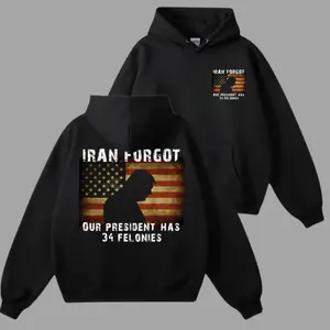 Iran Forgot Has 34 Felonies T-shirt, Hoodie, Political Statement Graphic Shirt, 34 Felonies Shirt, Iran Political Humor T-Shirt.