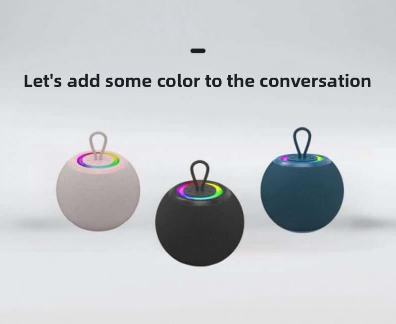 Soccer-shaped Bluetooth speaker with LED light, portable wireless speaker for sports, outdoor activities, and gifts