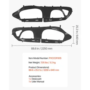 VEVOR Cab Enclosure Upper Doors, Compatible with Can-Am Maverick X3 MAX 4-Seater 2017-2024, Soft Upper Doors, Windproof Upgraded Zipper UTV Soft Side Window Kit, Work with Roof and Partial Windshields