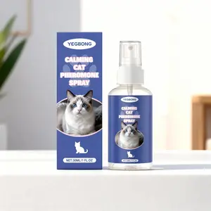 Yegbong Cat Calming Spray, Reduce Anxiety, Anti-Scratch & Anti-Urine Behavior for Comfort