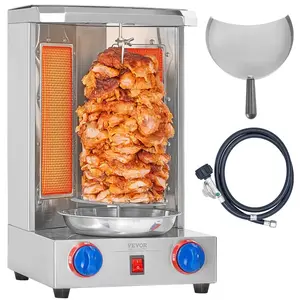 VEVOR Shawarma Grill Machine, Vertical Chicken Shawarma Cooker Machine Countertop, Electric Stainless Steel Broiler Gyro Rotisserie Oven Doner Kebab Machine, for Home Restaurant Kitchen PartiesVEVOR Super Brand Day