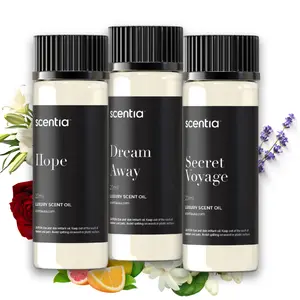 Scentia Designer Collection Scent Oil Sample Kit - 20ml Bottles of Hope Dream Away & Secret Voyage for Cold-Air Diffusers - Timeless Fragrance Refined Elegance