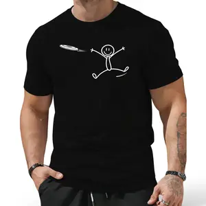 Frisbee Stickman Disc Golf Funny Ultimate Frisbee Game T-Shirt