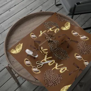 Cheetah Print Holiday Christmas Wrapping Paper