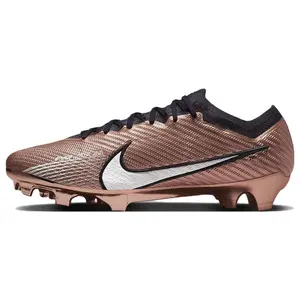 Nike Mercurial Vapor 15 Elite Round Lace FG Cleats Men's Red Gold Football Shoes with Grip, Durability, and Shock Absorption Trending Shoes, House White Official Shoes to Get / Maison Mihara