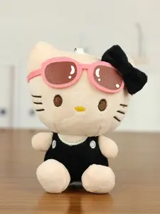 Hello Kitty Plushie Keychain, Cute Cartoon Design, Perfect Gift for Girls, Ideal for Bags & Backpacks, Festive Decoration