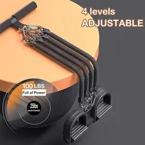 Multifunctional Foot Pedal Stretching Machine, Adjustable Resistance Band with Foot Pedal and Handle, Adjustable Straps, Home Gym Equipment