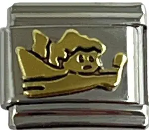 Italian Charm Link Angel with Wand Charm 9mm Fashion Charm