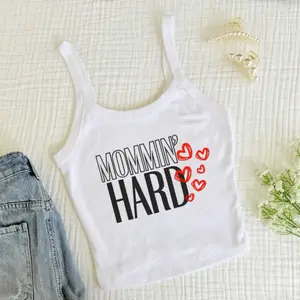 [Hot Summer - Fast Ship From US] - Mommin’ Hard Strap Tank – Funny Mom Life Shirt, Cute Mother’s Day Gift for Moms, Graphic Mom Tee