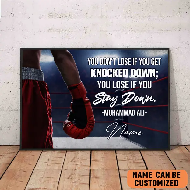Muhammad Ali Poster Quote Boxing Black History Month Posters Sports Quotes Decor
