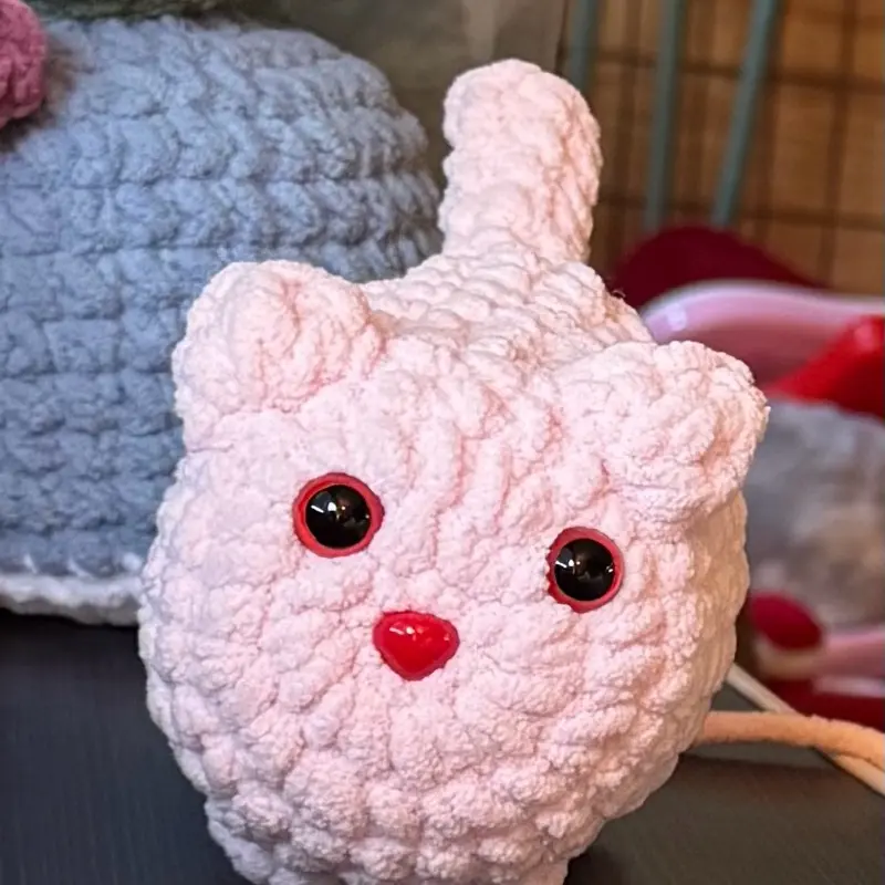 DIY Crochet Lost Kitty Kit | Beginner Plush Craft Kit | Make Your Own Cute Cat | Includes Yarn & Tools | Live Tutorial Access