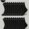 Men's 10/20 Pairs Sports Athletic, Thick Comfortable Fitness Running Socks, Active Socks, Outdoor Sport Socks, All Season Socks, Moisture Wicking Breathable Fabric