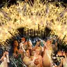 MICRENCY 30PCS ABS LED Wedding Wands - Satin Ribbon, Bells, Tinsel, 12.4in Handle, Bridesmaid Gifts, Party Favor Gifts, Bonfire Ceremony Supplies, Adult Goodie Bag Fillers, Festive LED Lights,home decor