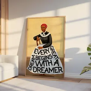 Unframed, Room Decor, Harriet Tubman Quote Black History Poster, Black Women Blm Bulletin Board Art, Feminism Decor, Civil Rights Classroom Poster