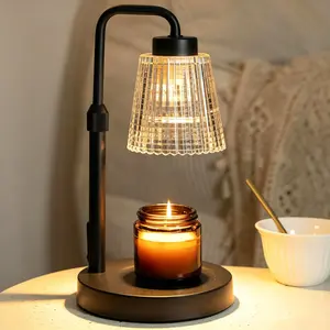 Adjustable Candle Warmer Lamp with Timer, Ideal Gift for Mom Women, Home Decor Candle Lamp with 2 Bulbs