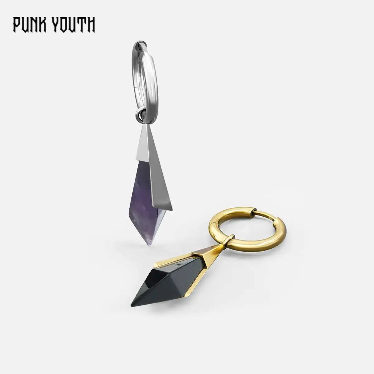 925 Sterling Silver Post PRISM APEX EARRINGS