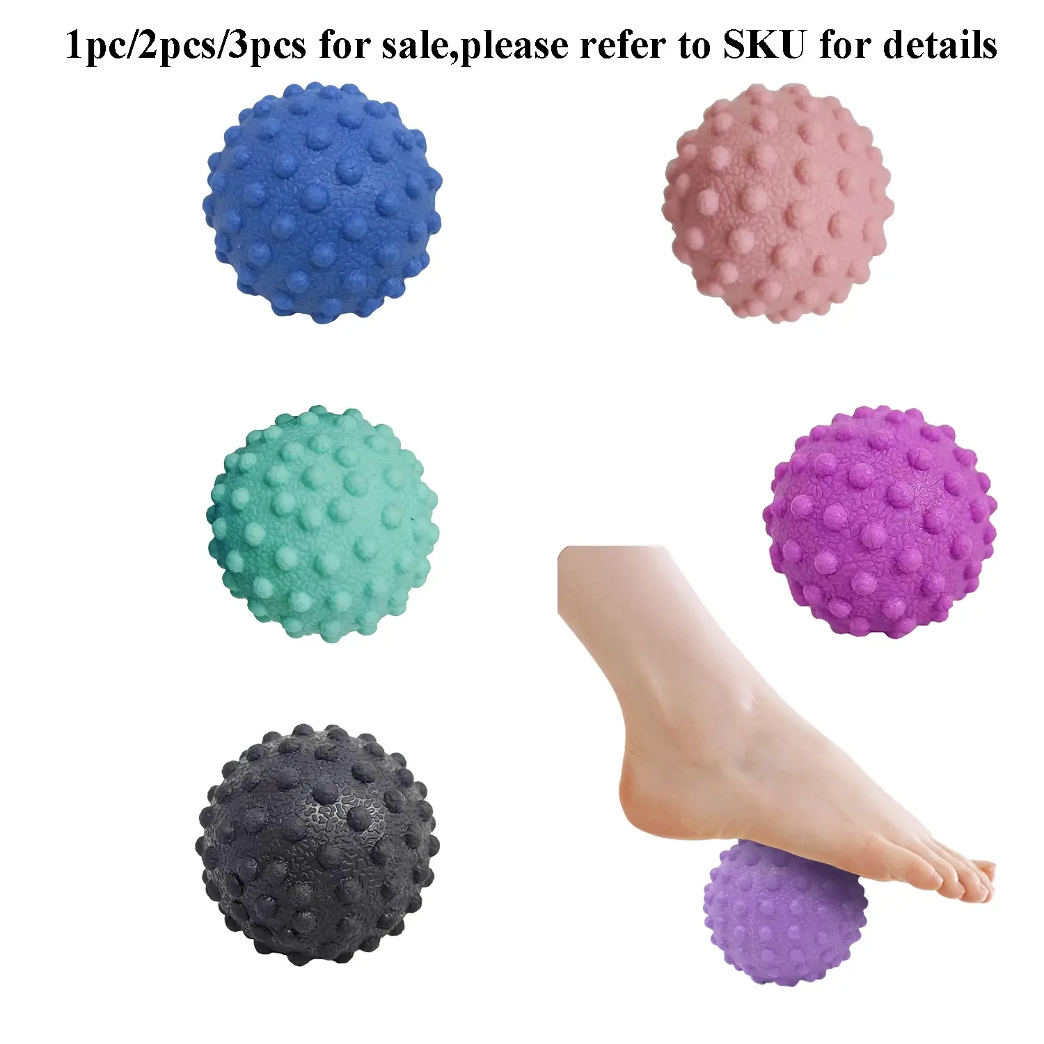 1pc|2pcs|3pcs Foot Massage Ball Myofascial Release, Pain Relieve from Plantar Fasciitis, Massage Tool for Tight Muscles and Sore Feet, Restore Foot Massage Roller, Relief Roller, Body Care, Massagers, Foot Rollers