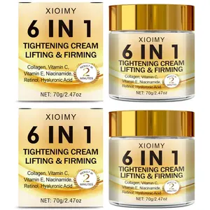 2pcs Face Cream with Collagen Vitamin C E Niacinamide Retinol Hyaluronic Acid, Moisturizing Smooth Skin, Suitable for All Skin Types