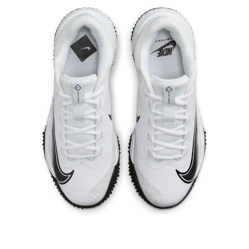 (WMNS) Nike Alpha Huarache Elite 4 Turf 'White Black' FD2746-100