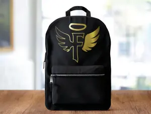 FOCUS Book Bag – Stay Locked In On the Go Durable Lightweight Black Gold Palette Spacious Main Compartment Water Resistant for Daily Use