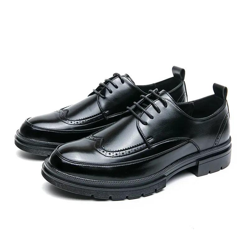 Men's Business Style Solid Color Formal Dress ShoesFashionable Pointed Toe Walking Shoes Suitable forOffices, CasualComfortable Platform Loafers for Daily Wear, BusinessStyle Shoes for Party, Daily Decor，  man shoe Black