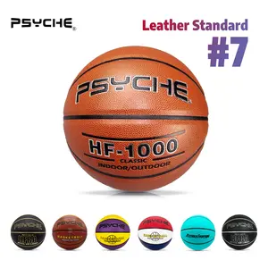PSYCHE Basketball Leather Size 7 Basketball Original Classic 29.5" Indoor Outdoor Basketball Ball Games